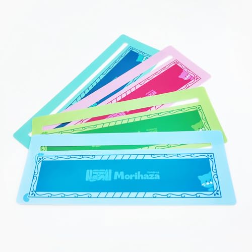 Morihaza Mahjong Card Line Reader 4PCS, Reading Trackers for Kids & Adults, Guided Reading Strips with 4 Color Highlight, Mahjong Gifts for Women and Mom, Stylish Mah Jongg Accessories and Gifts