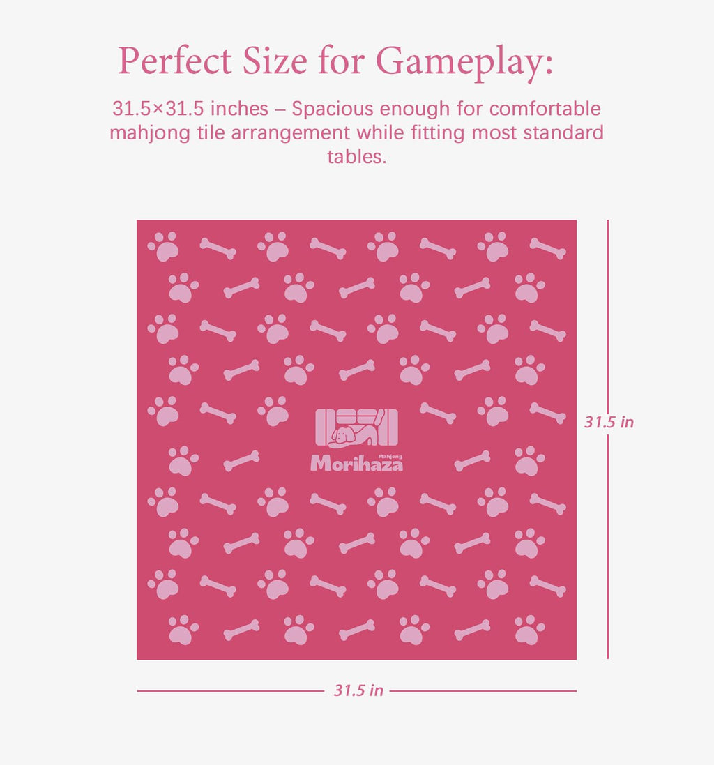 Morihaza Premium Mahjong Mat for Table - Non-Slip Mahjong Table Cloth with Printed Rules - Stylish Mah Jongg Accessories for Women (Style-2)