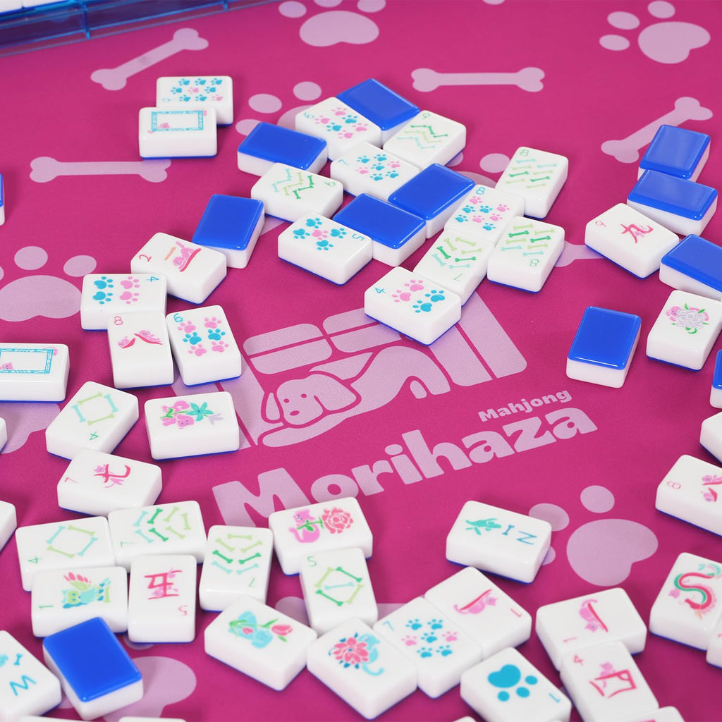 Morihaza Premium Mahjong Mat for Table - Non-Slip Mahjong Table Cloth with Printed Rules - Stylish Mah Jongg Accessories for Women (Style-2)