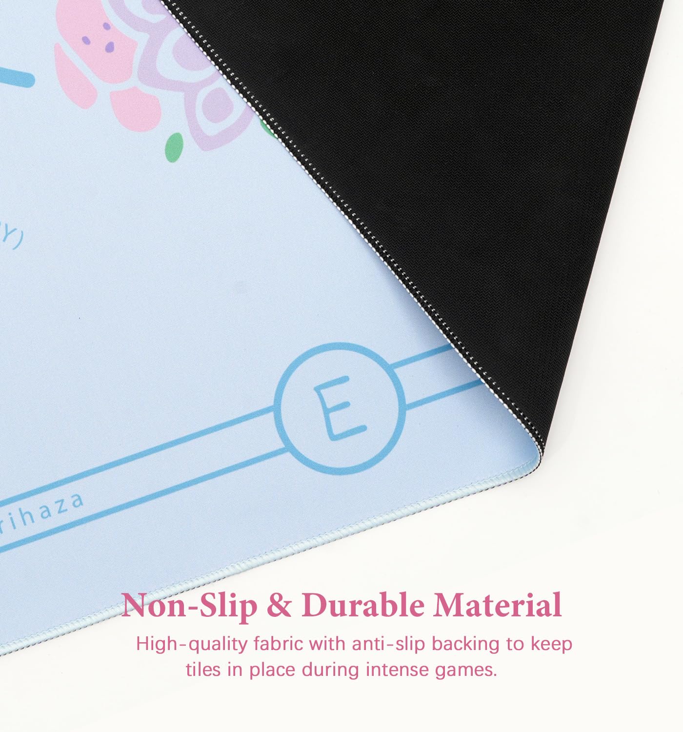 Morihaza Premium Mahjong Mat for Table - Non-Slip Mahjong Table Cloth with Printed Rules - Stylish Mah Jongg Accessories for Women (Style-1)